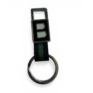 VTG Bally Two-Toned Keychain Keyring Green Blue
